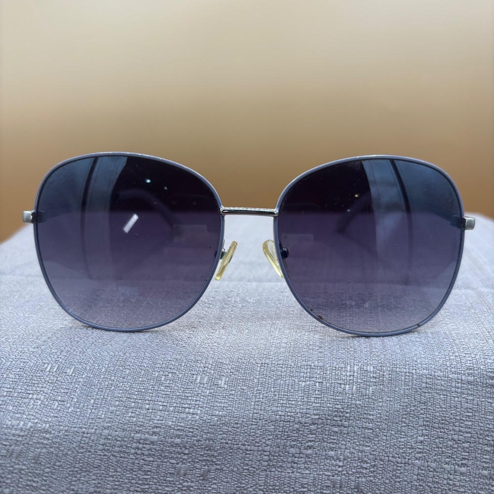 Kenneth Cole Reaction Sunglasses Womens OS Silver Purple Gradient Excellent Y2K